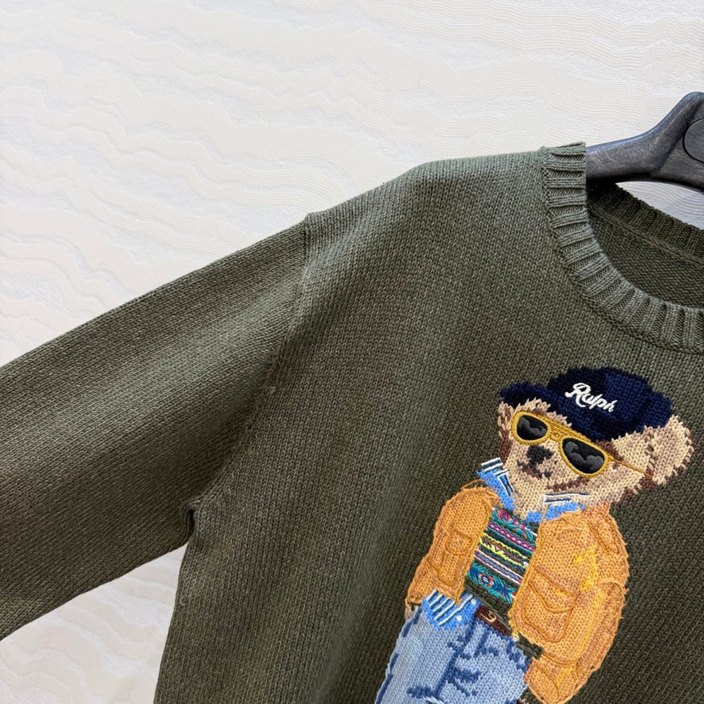 Ralph Lauren Preppy Bear Wool Blend Sweater - Picture 5 of 8